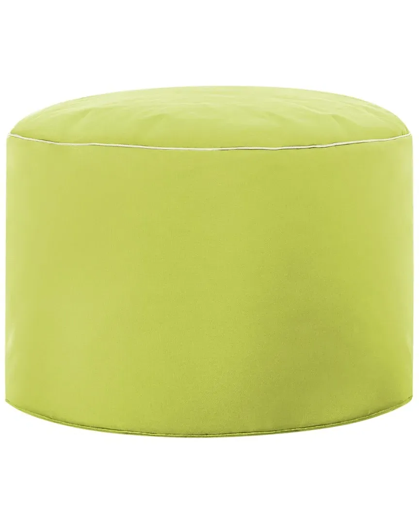 Dotcom Brava Pouf Ottoman - Green, Oxford Fabric
