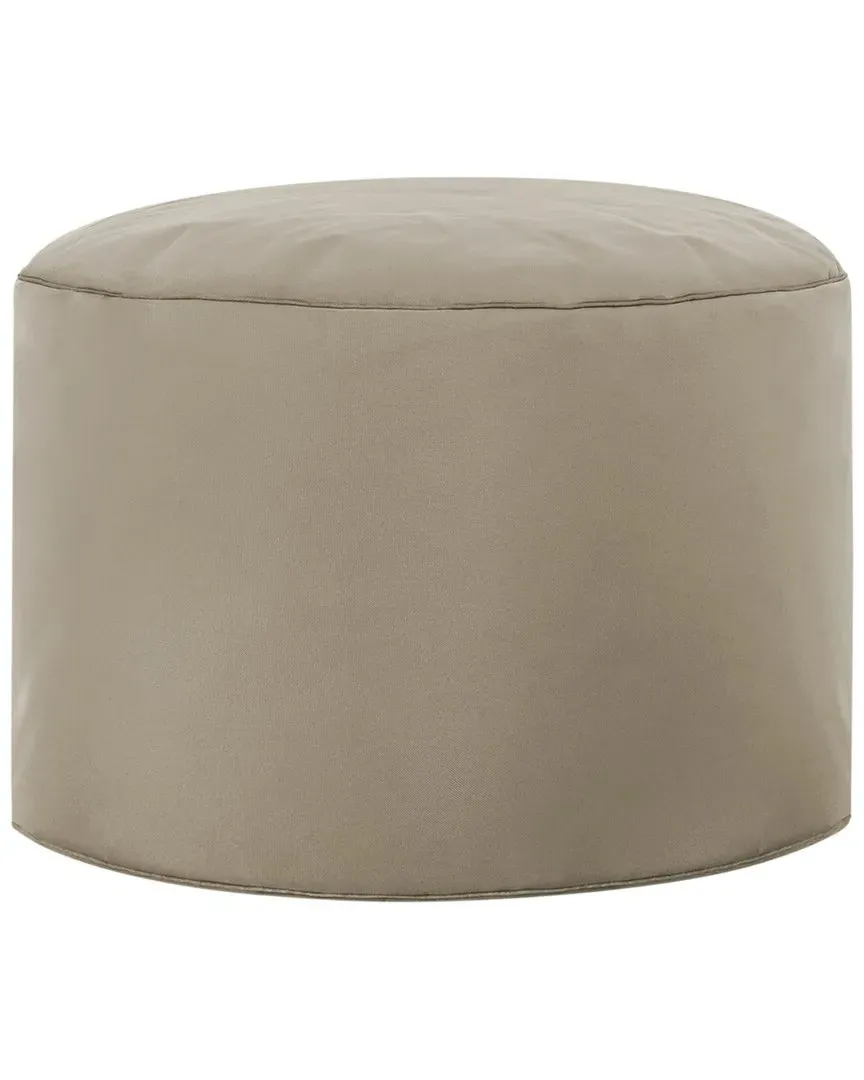 Dotcom Brava Pouf Ottoman - Khaki, Oxford Fabric