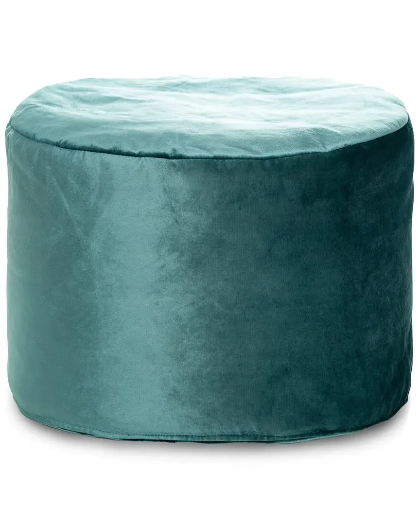 Eclipse Velvet Pouf - Petrol