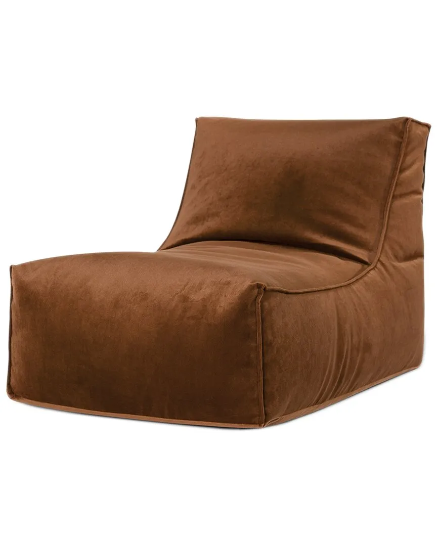 Rock Velvet Bean Bag Lounge - Copper