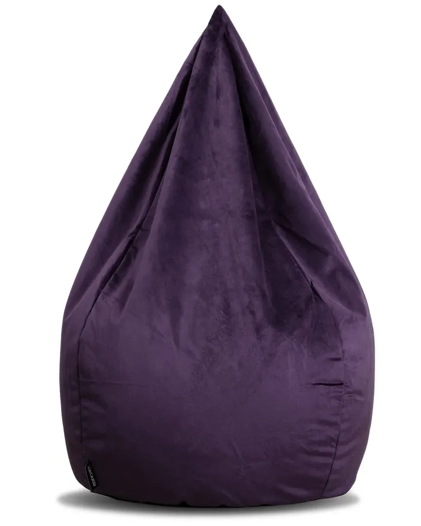 Sambre Bean Bag Chair - Purple, Velvet