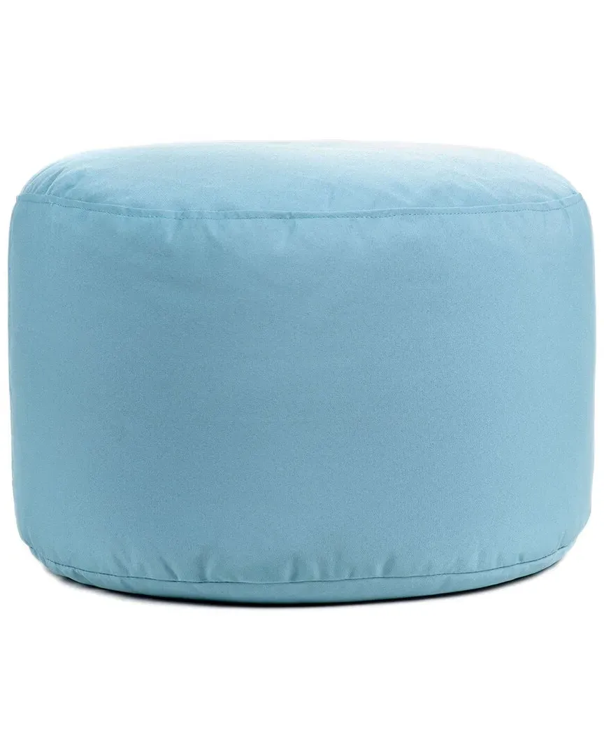 Soleil Dotcom Round Ottoman Pouf - Oceania, Olefin