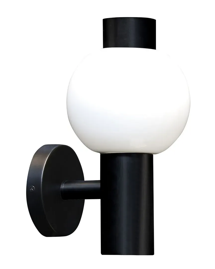 Allard Cylindrical Wall Sconce - Black, Wood image