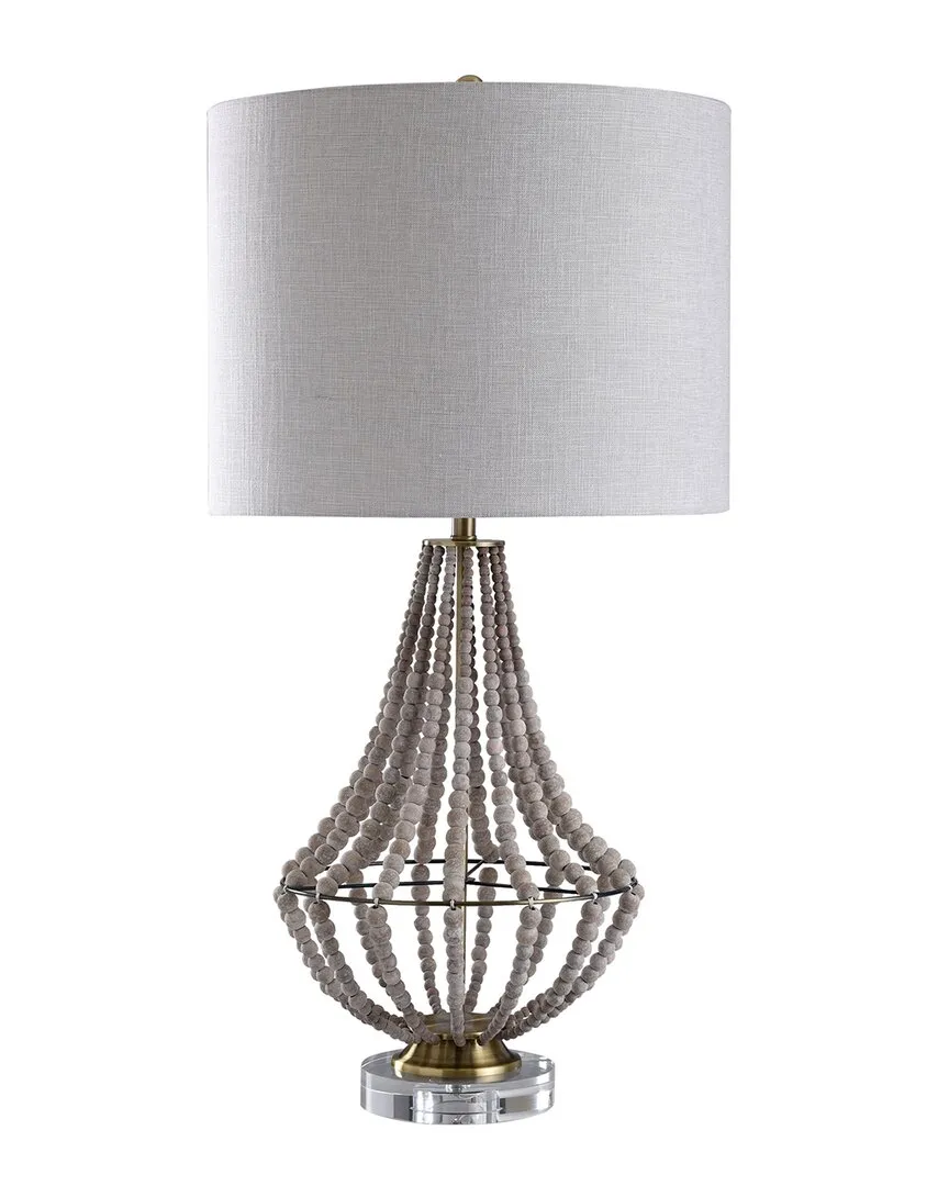 Aurora Table Lamp - White, Wood