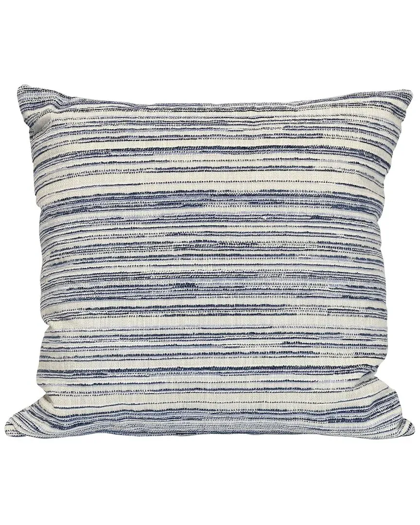 Catalina Striped Pillow with Down Insert - Blue image