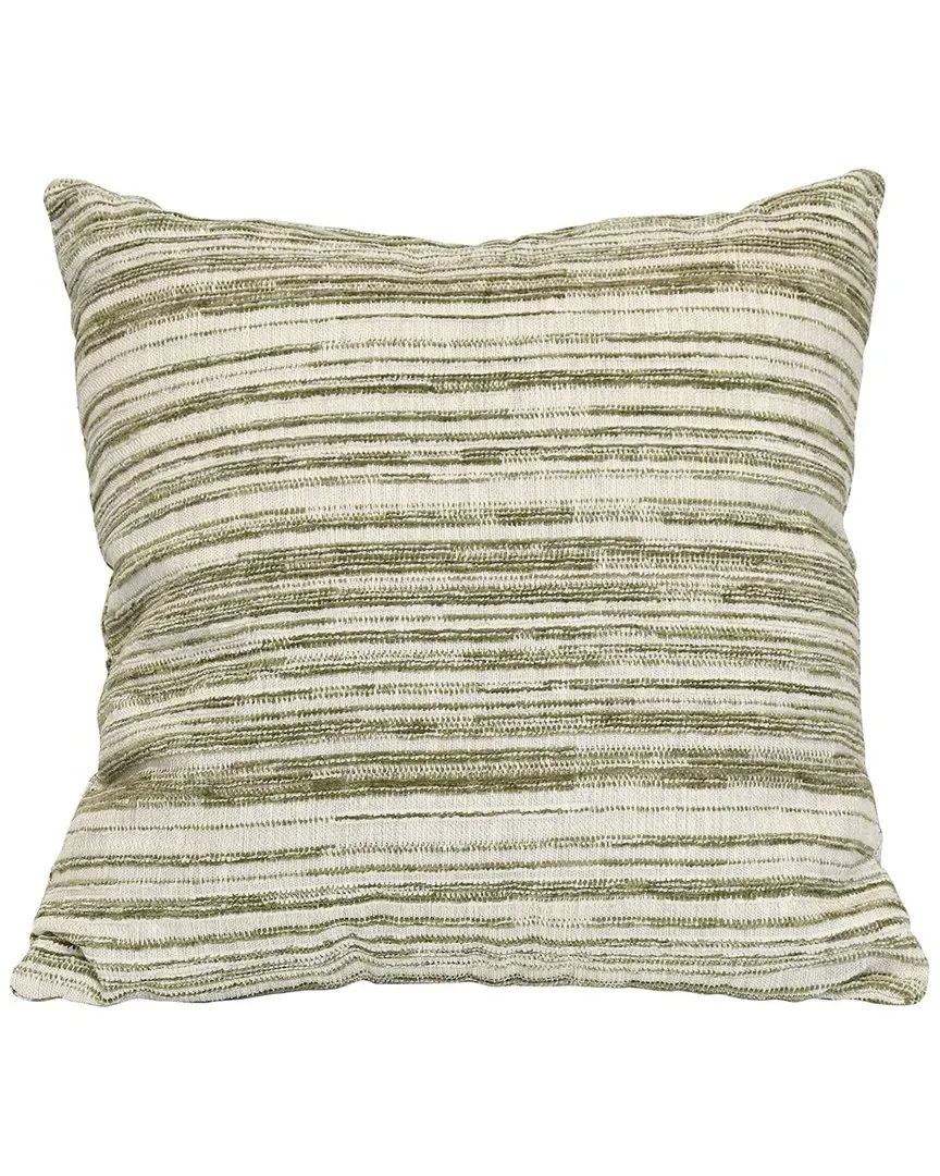 Catalina Striped Pillow with Down Insert - Green