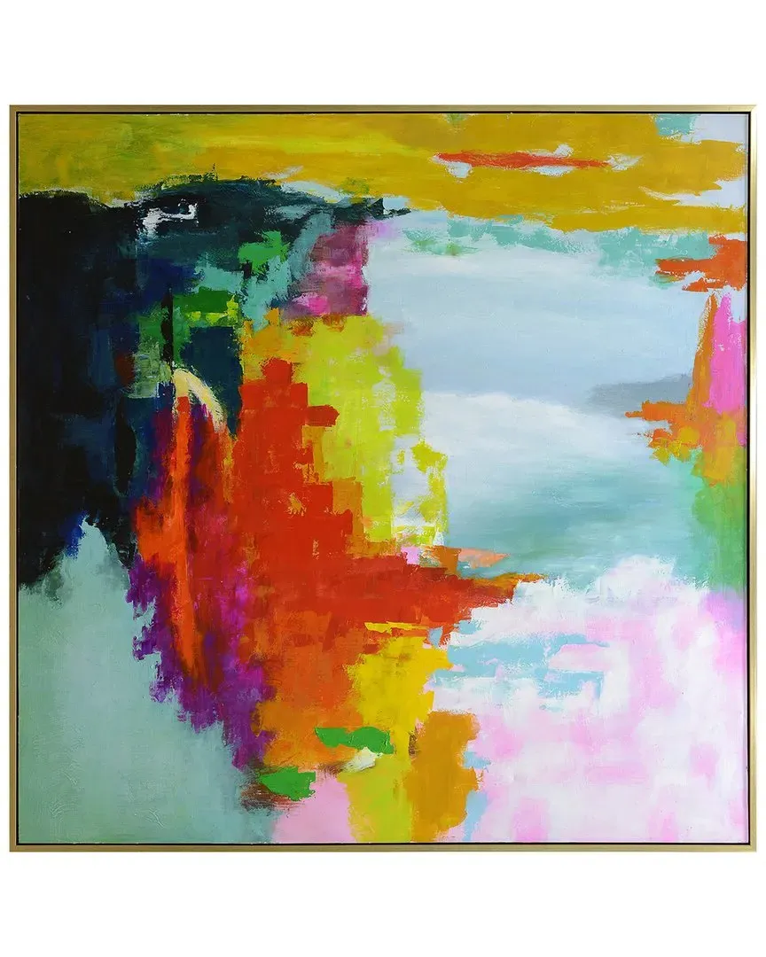 Harp & Finial Square Canvas Art with Gallery Wrap - Multicolor image