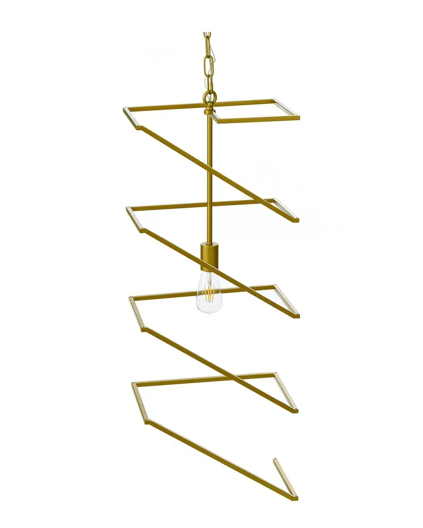 Indra Square Spiral Pendant Light - Gold, Metal image