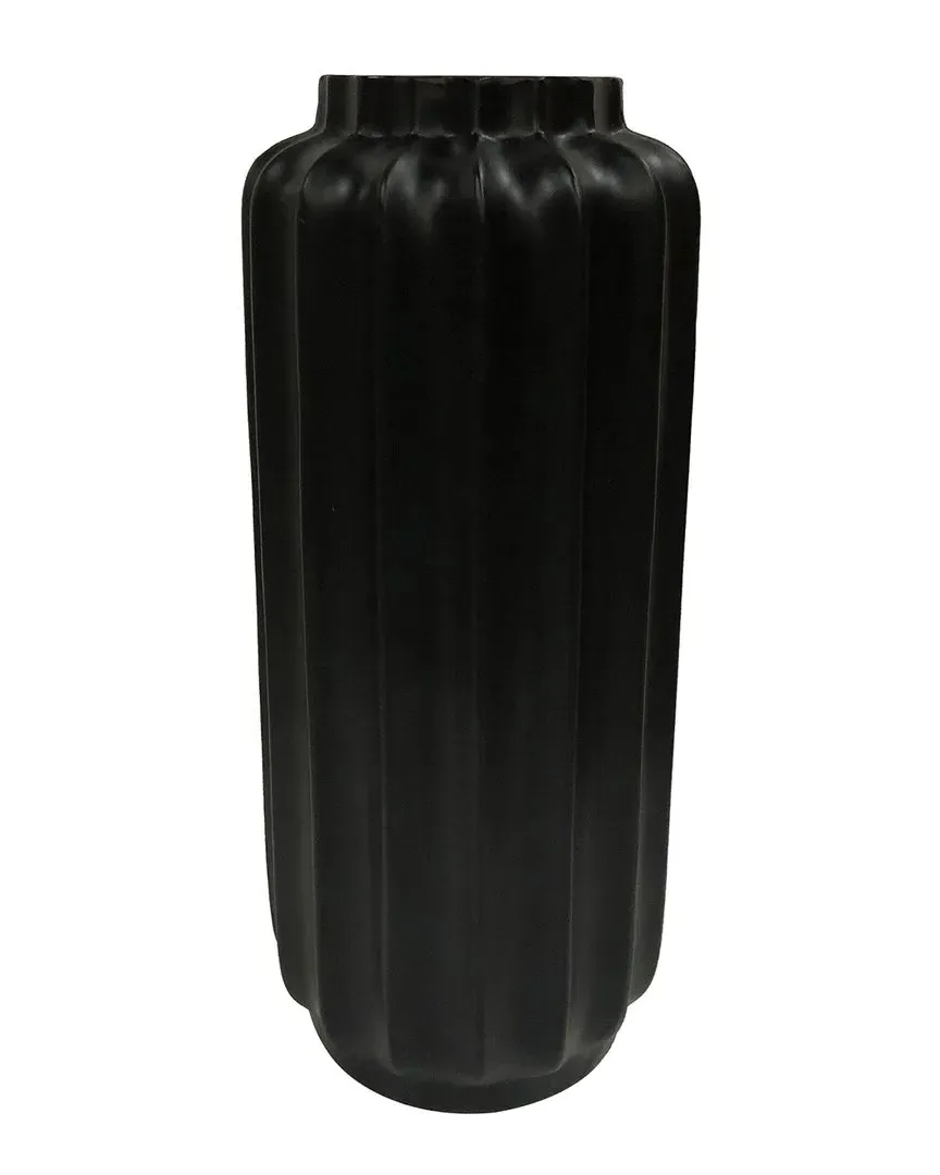 Large Bari Floor Vase - Black image