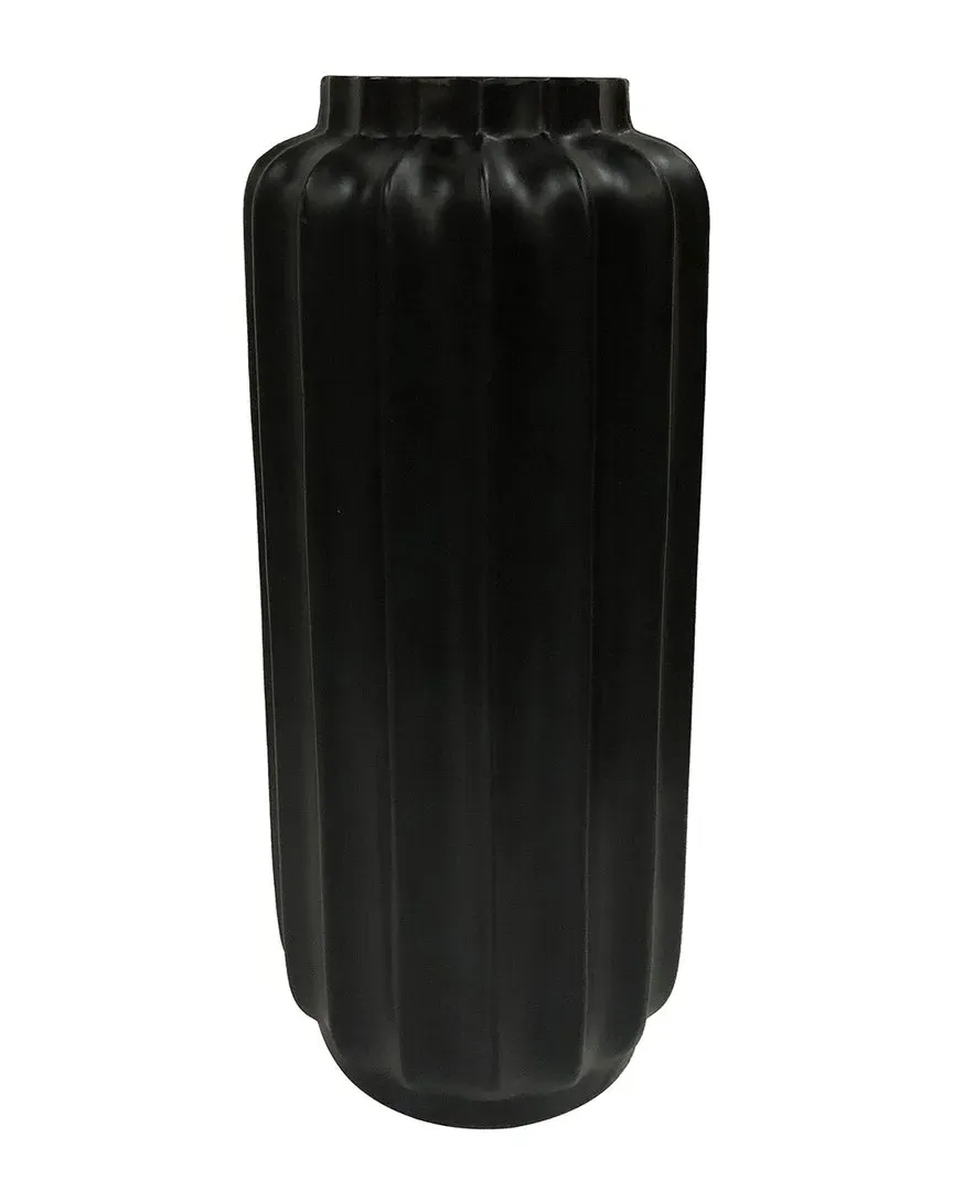 Medium Bari Floor Vase - Black image