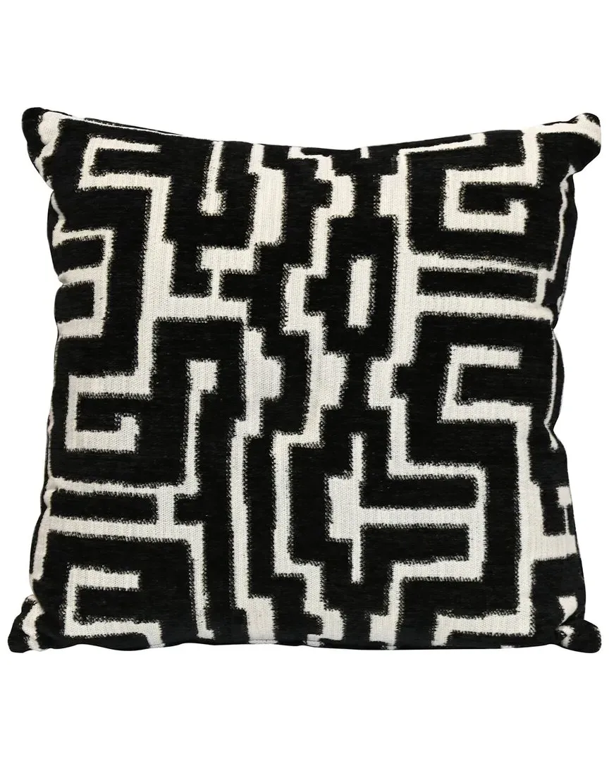 Santorini Pepper Pillow with Down Insert - Black