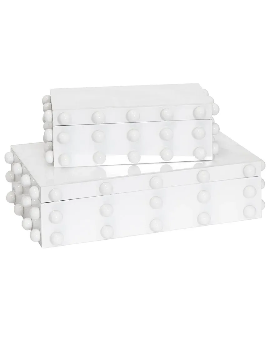 Set of 2 Batu Storage Boxes - White image