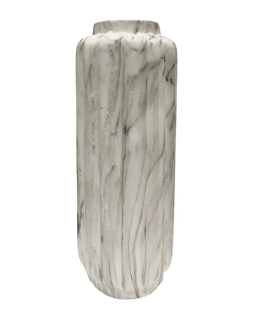 Small Trevi Floor Vase - White, Resin image