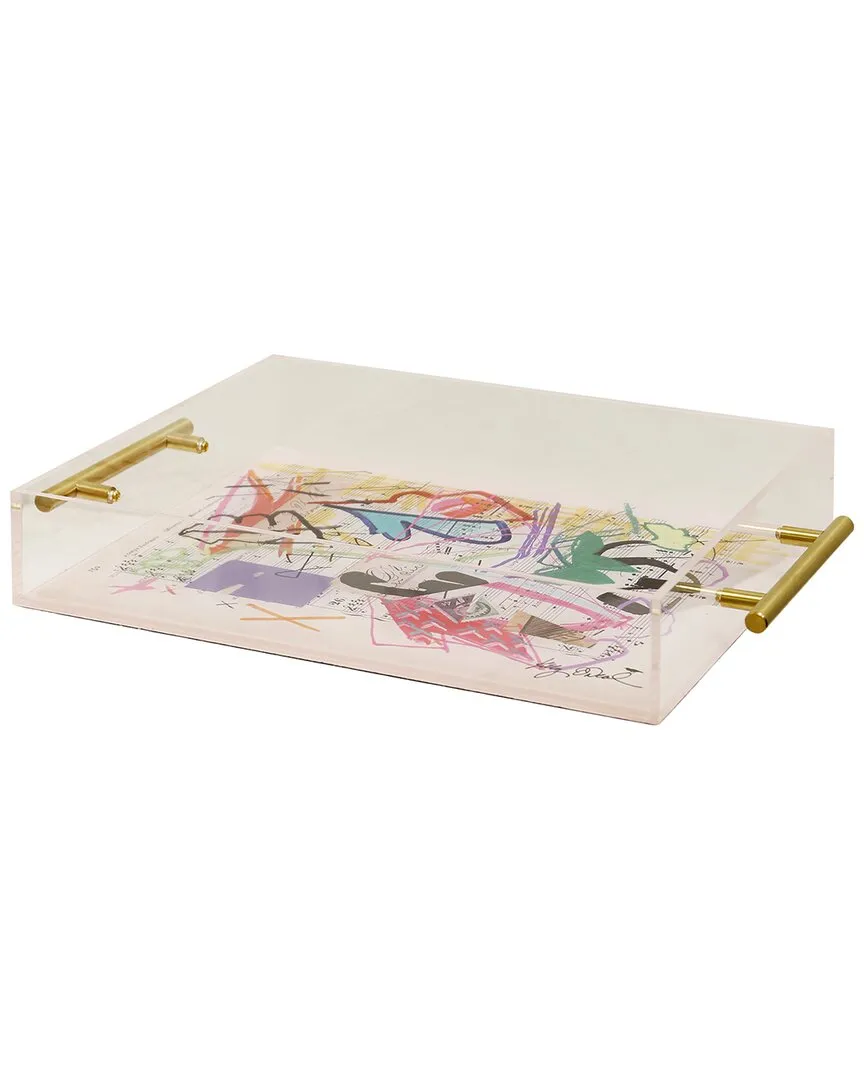 Songbook II Large Acrylic Tray - Gold