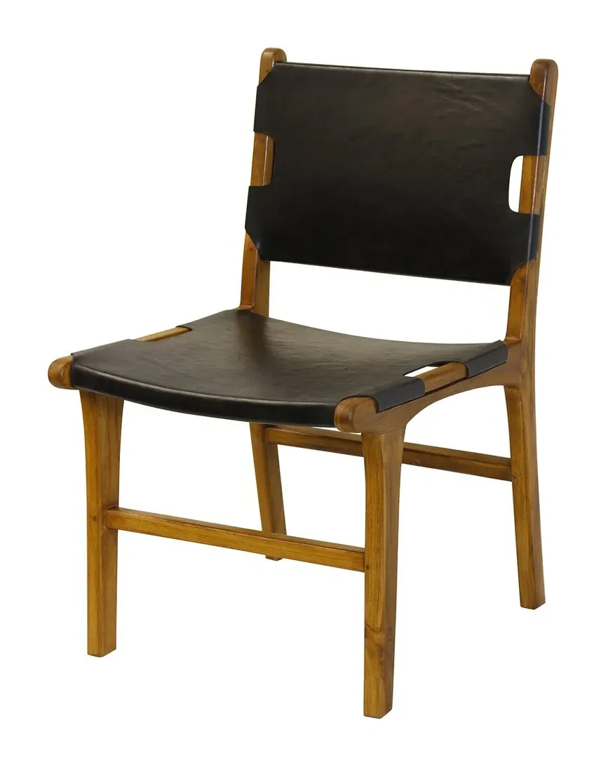 Steele Dining Chair - Black, Leather image