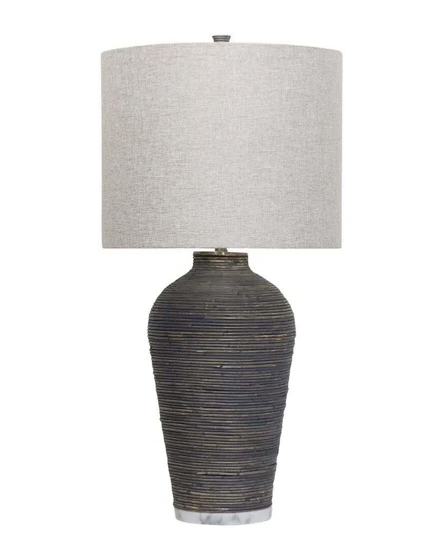 Windward Table Lamp - Gray, Rattan image
