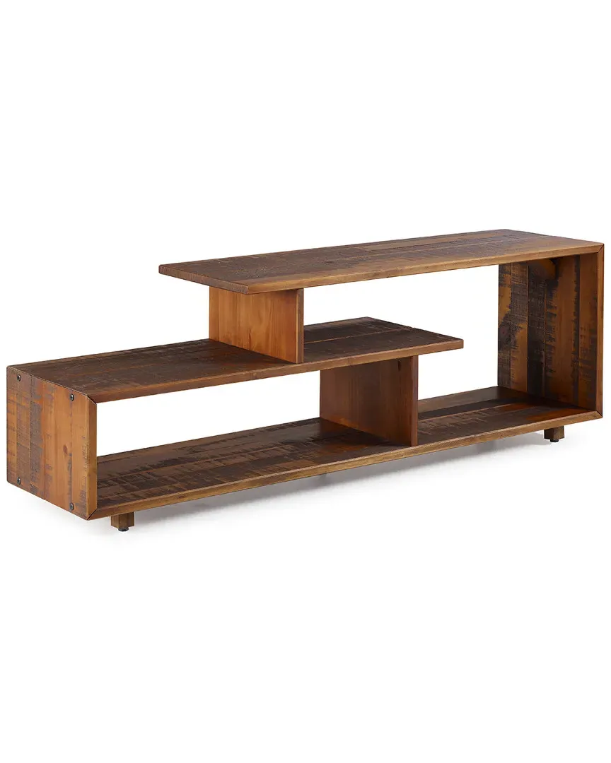 60in Solid Wood TV Stand - Amber, Pine image