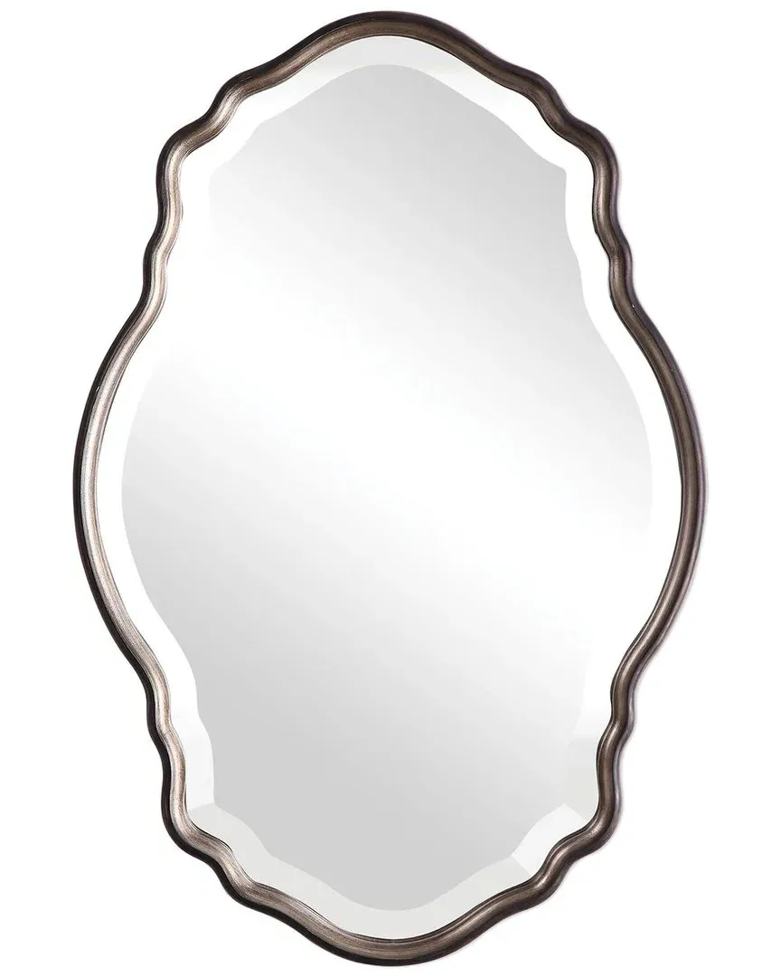 Antiqued Silver Champagne Mirror with Dark Bronze - Gold