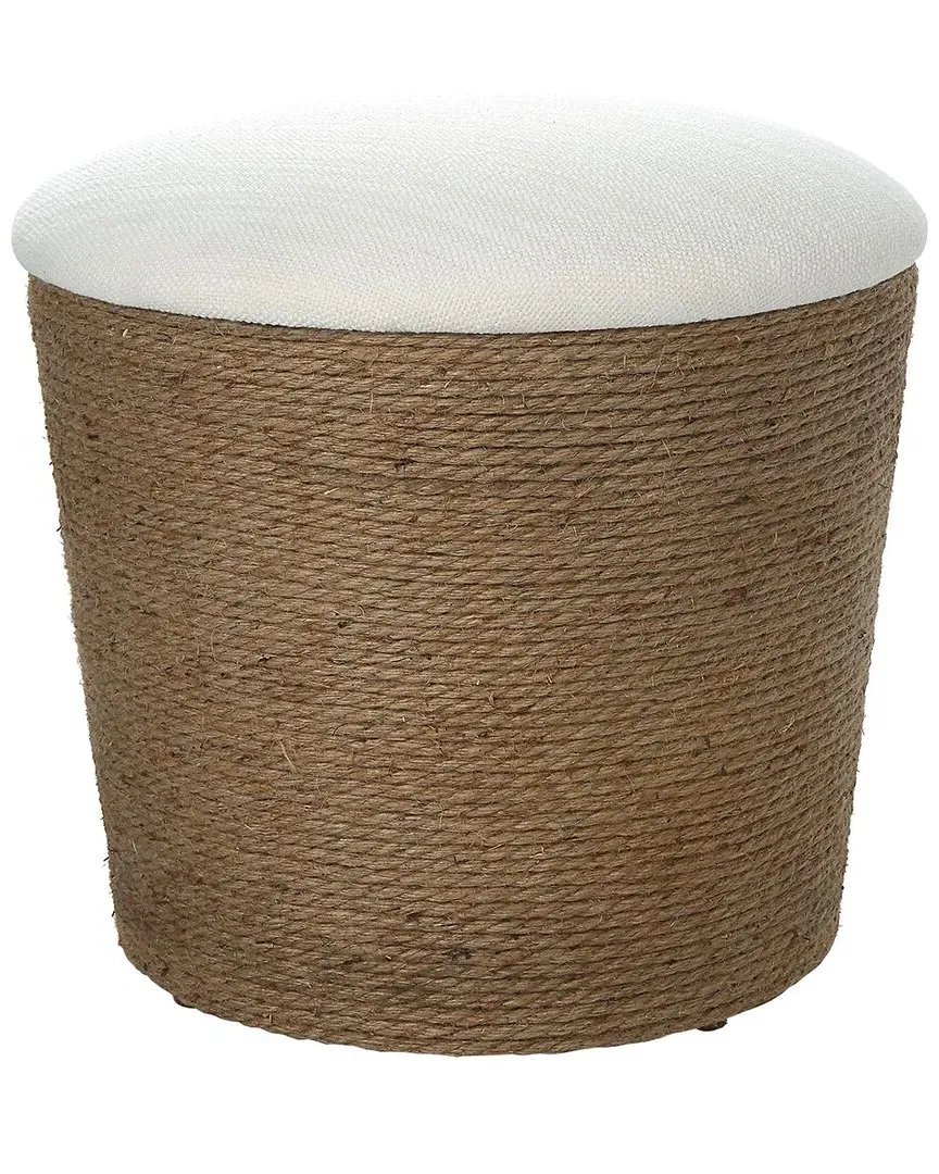 Dalton Storage Stool with Removable Top - Off-White, Rope image