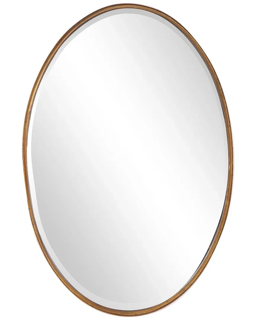 Hand Finished Oval Mirror - Gold Leaf image