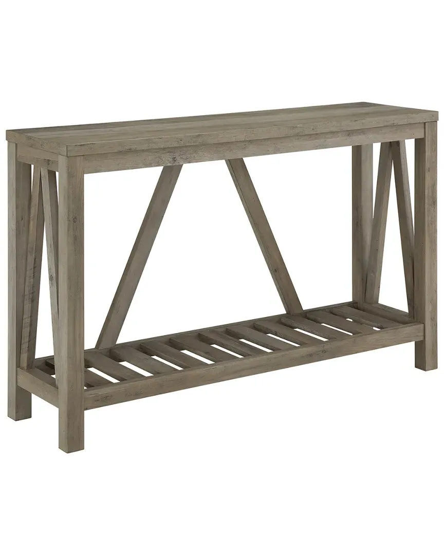 Hewson 52in A-Frame Entryway Table - Grey Wash image