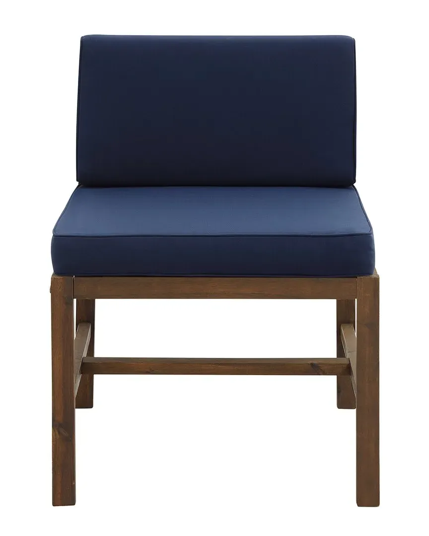 Hewson Modular Acacia Patio Side Chair - Brown image