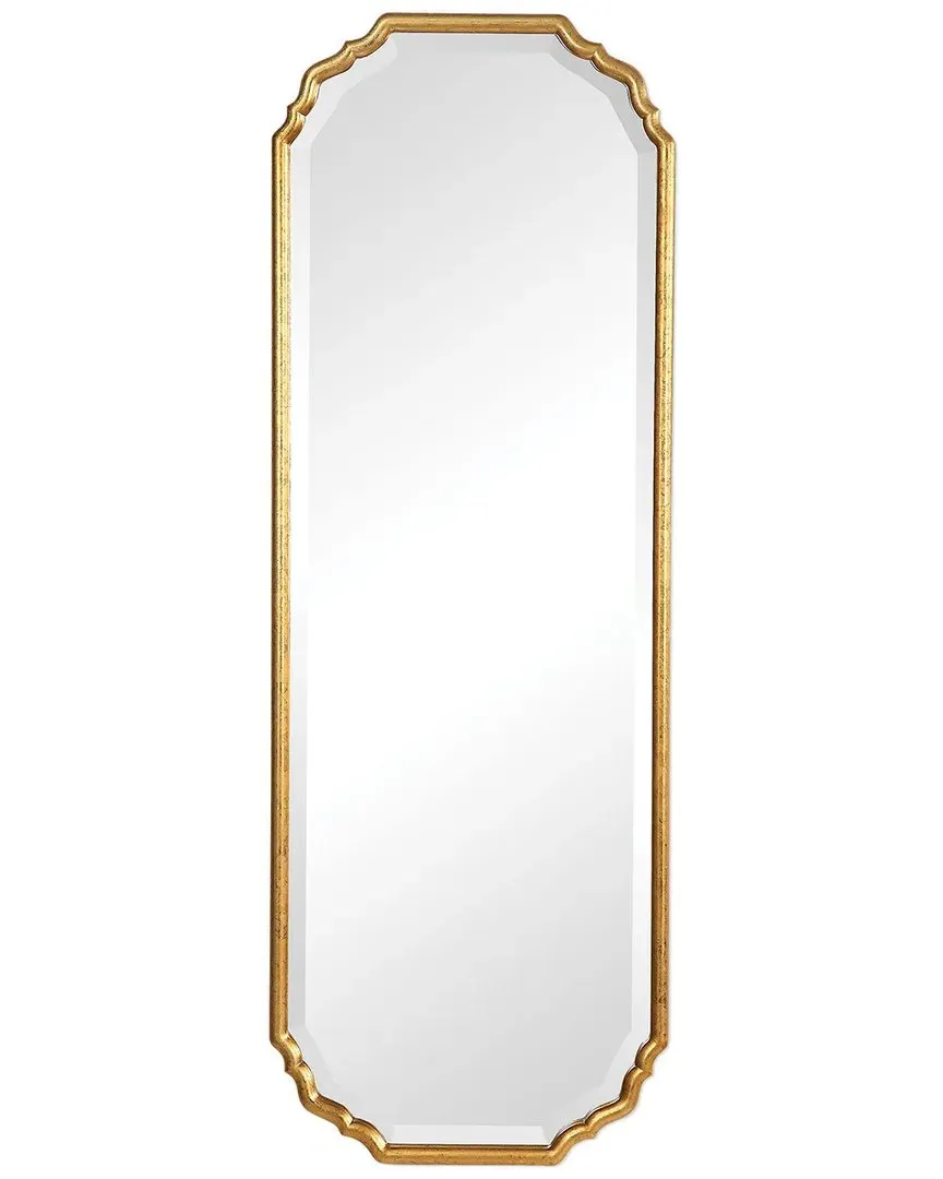 Lightly Antiqued Metallic Wall Mirror - Gold Leaf