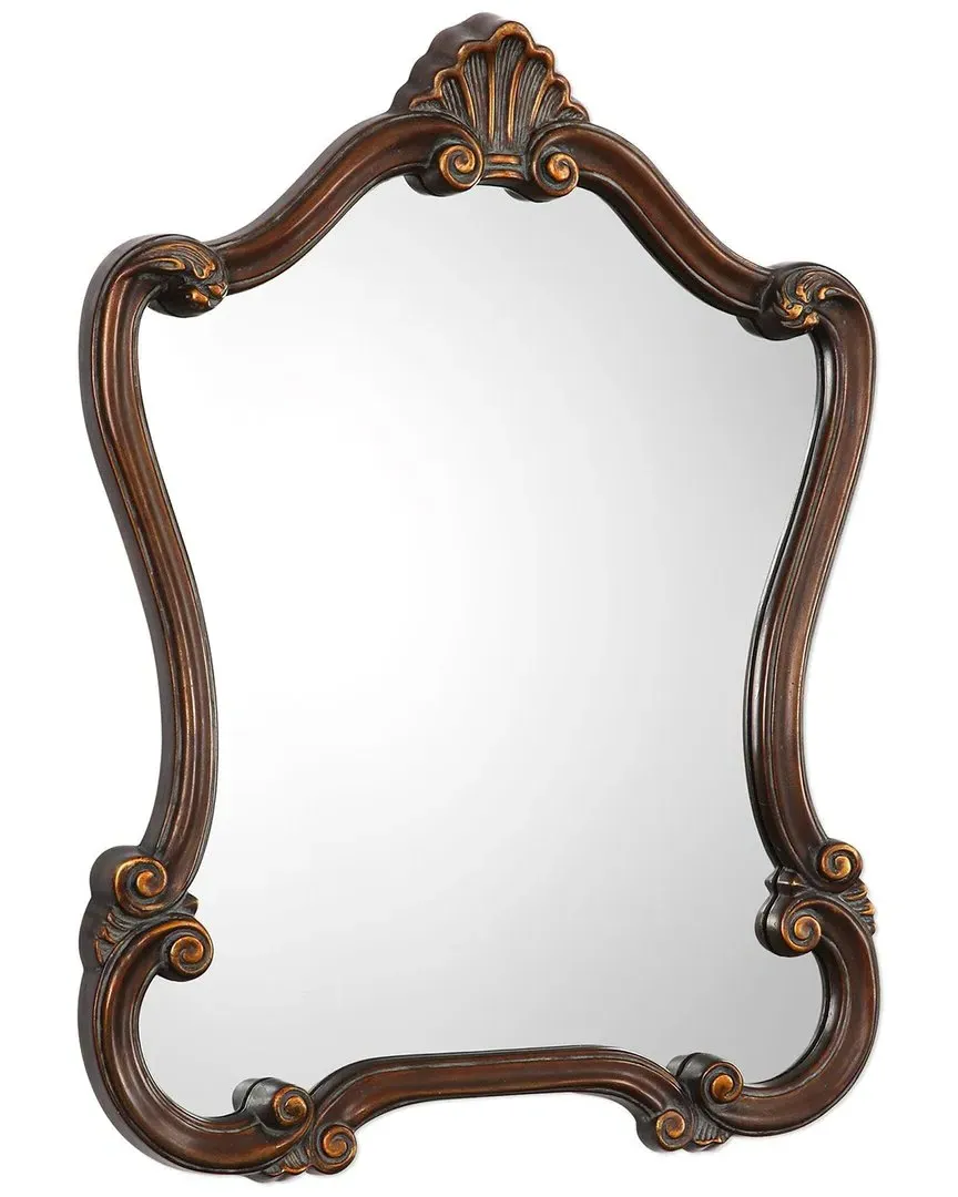 Lightly Distressed Wall Mirror - Bronze image