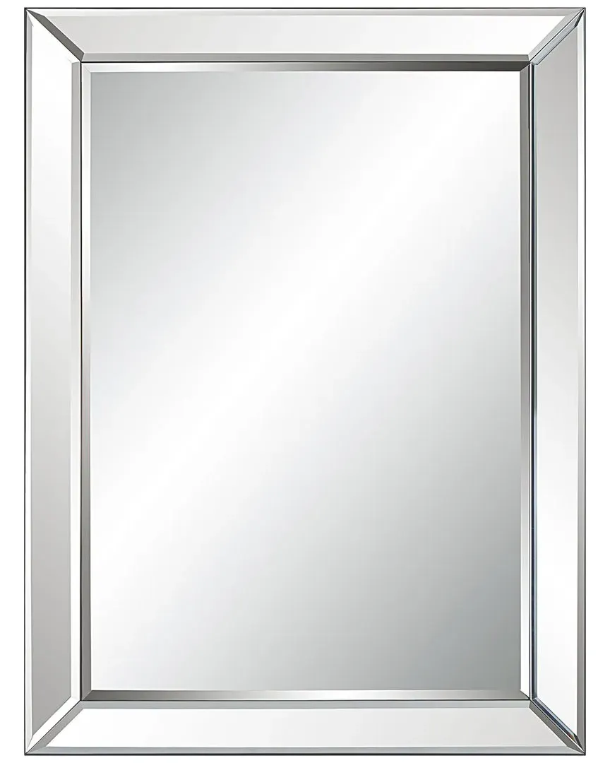 Mirror with Beveled Panels - Silver