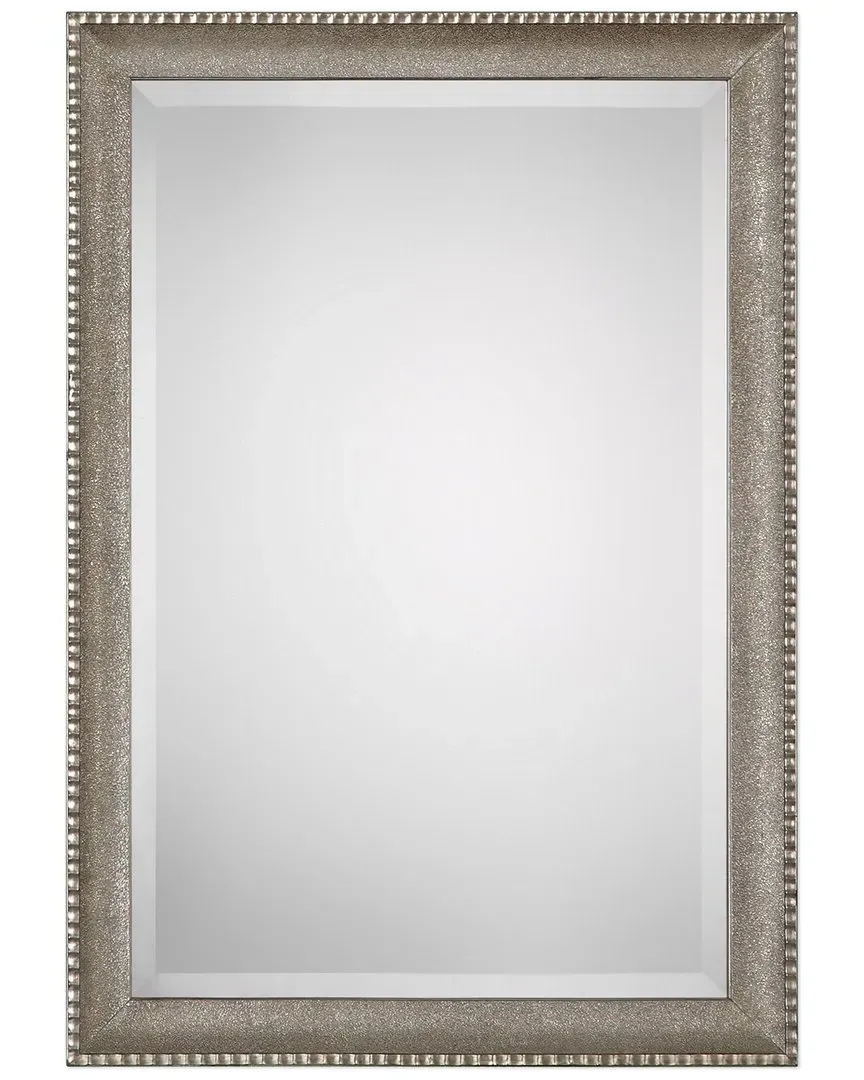 Mirror with Textured Surface Finish - Silver