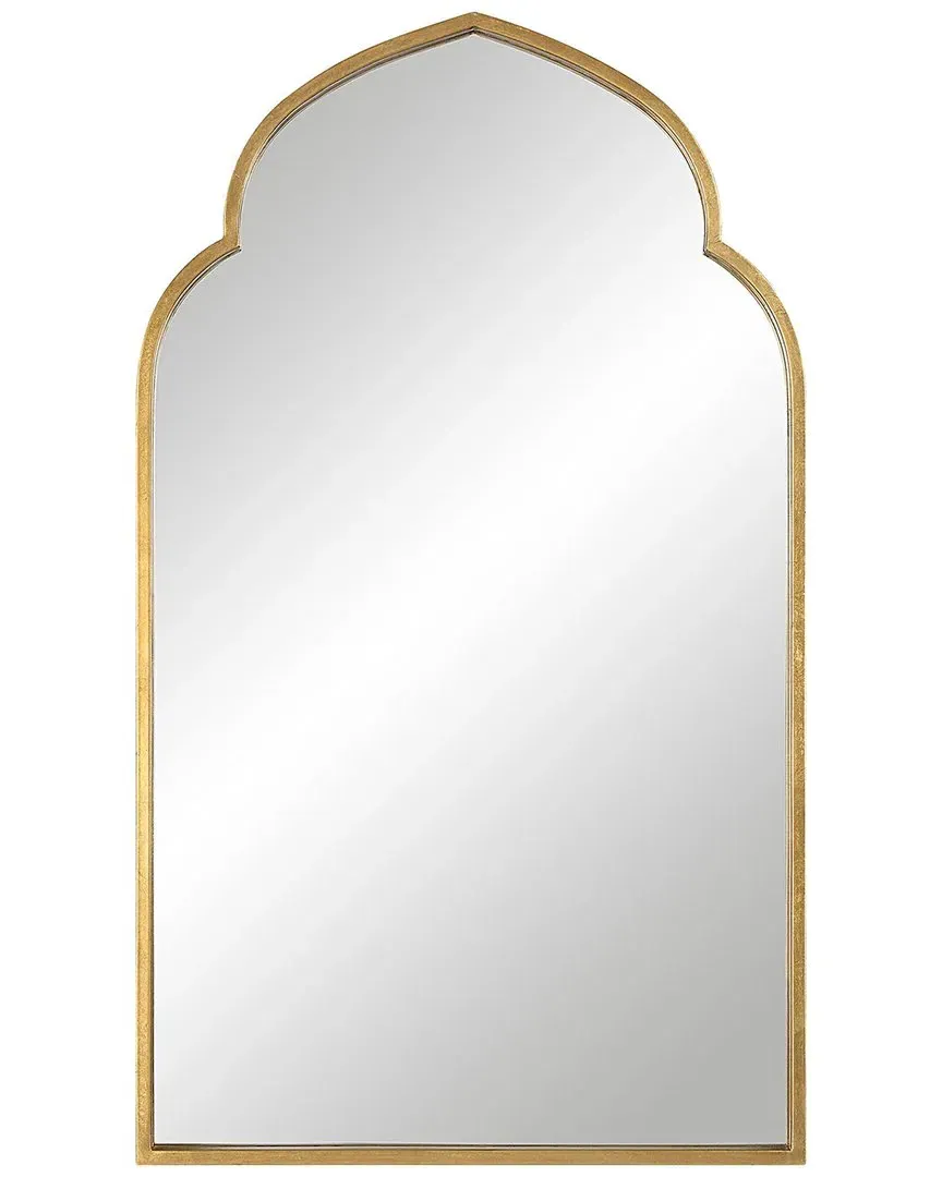 Moroccan Style Wall Mirror - Gold, Metal image