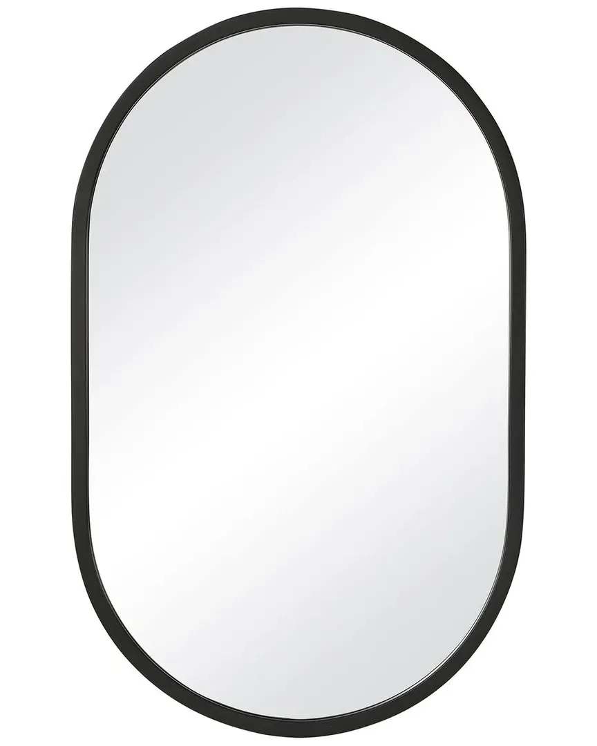 Round Mirror - Black, PVC image