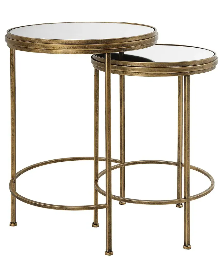 Set of 2 Nesting Tables - Gold, Iron image