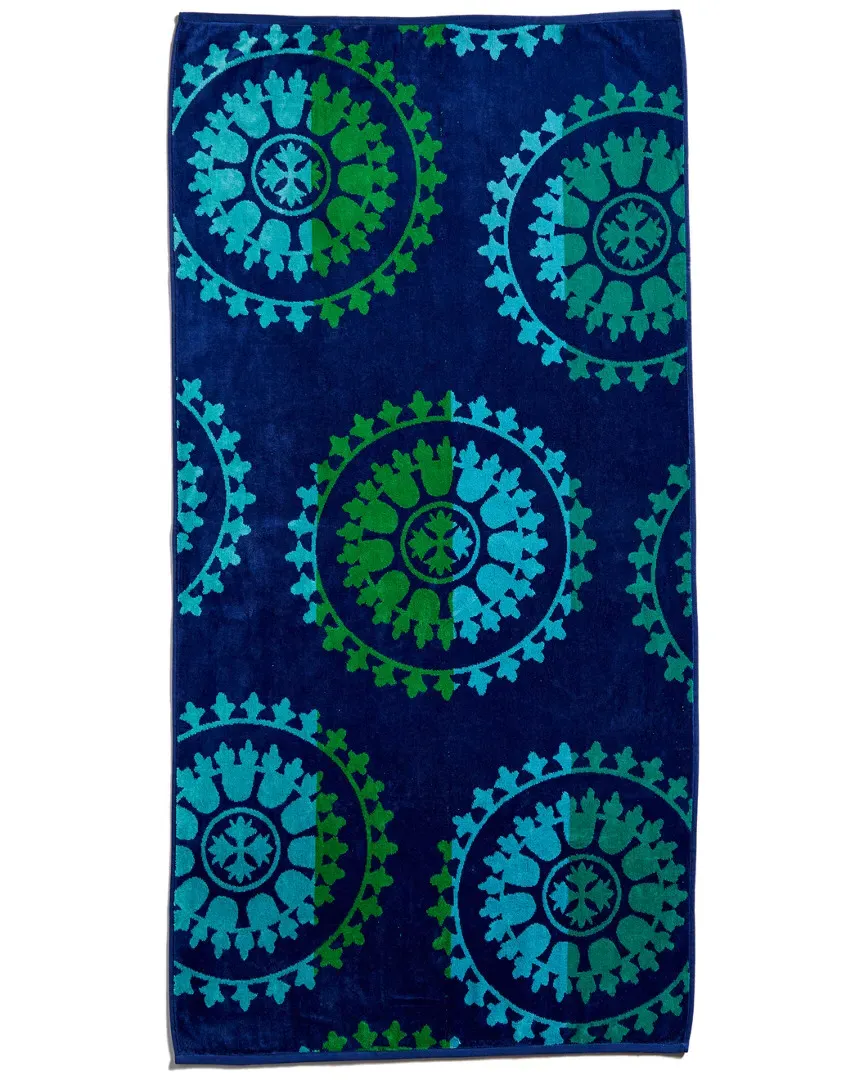 Set of Two Wheels Beach Towels - Blue image