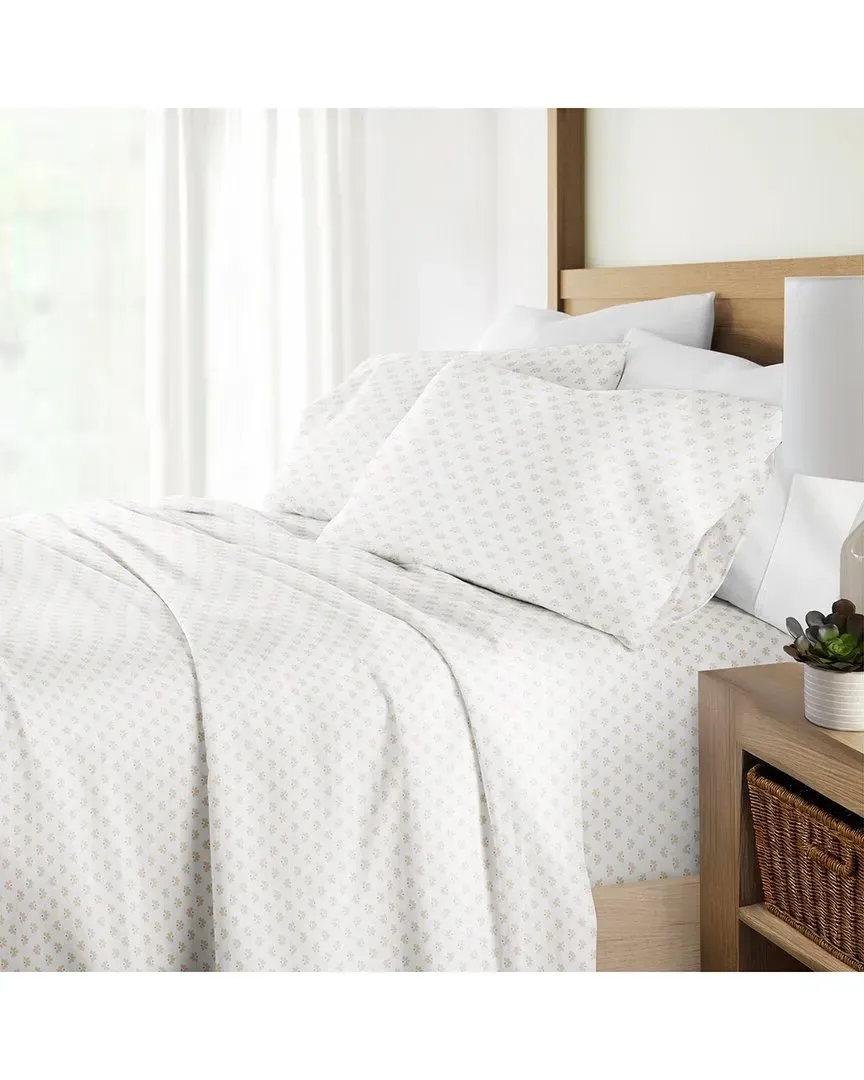 300 Thread Count 4pc Cotton Sheet Set - Beige image