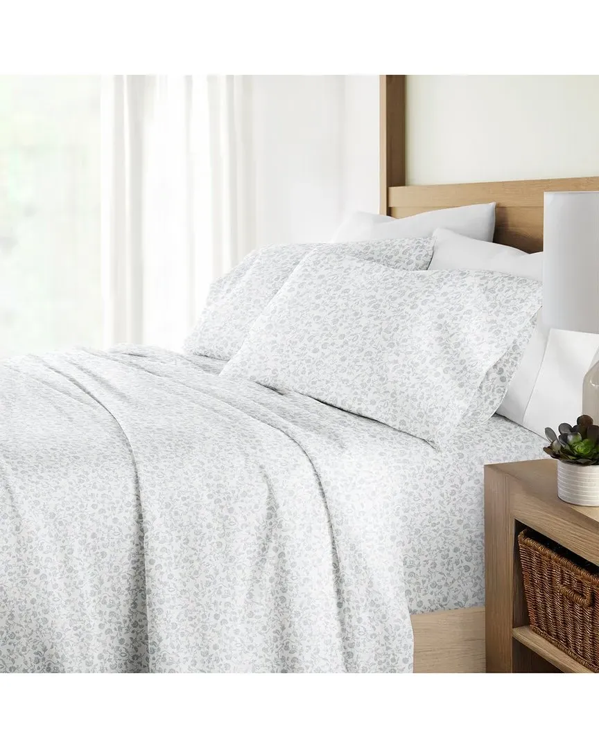 300 Thread Count 4pc Cotton Sheet Set - Blue