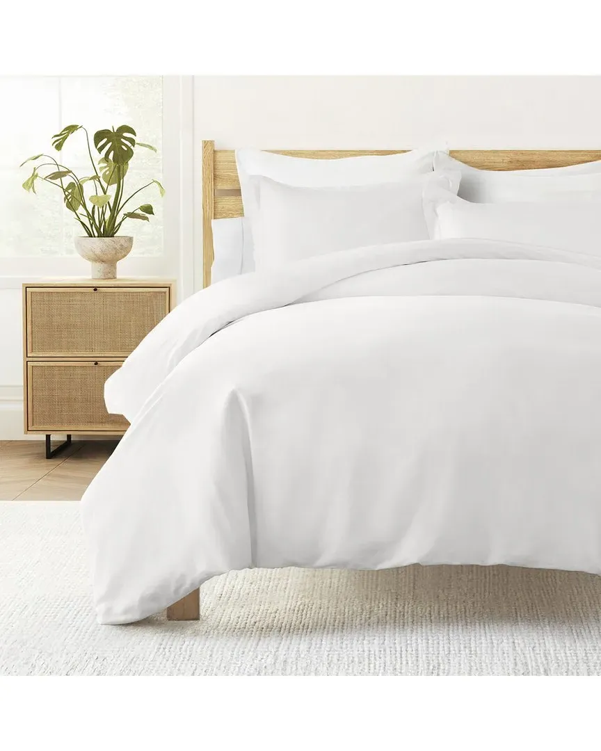 300 Thread Count Sateen Cotton Duvet Cover Set - White