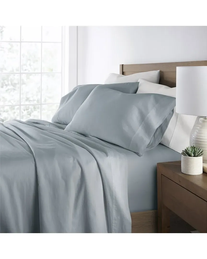 300tc Brushed Cotton Sheet Set - Blue image