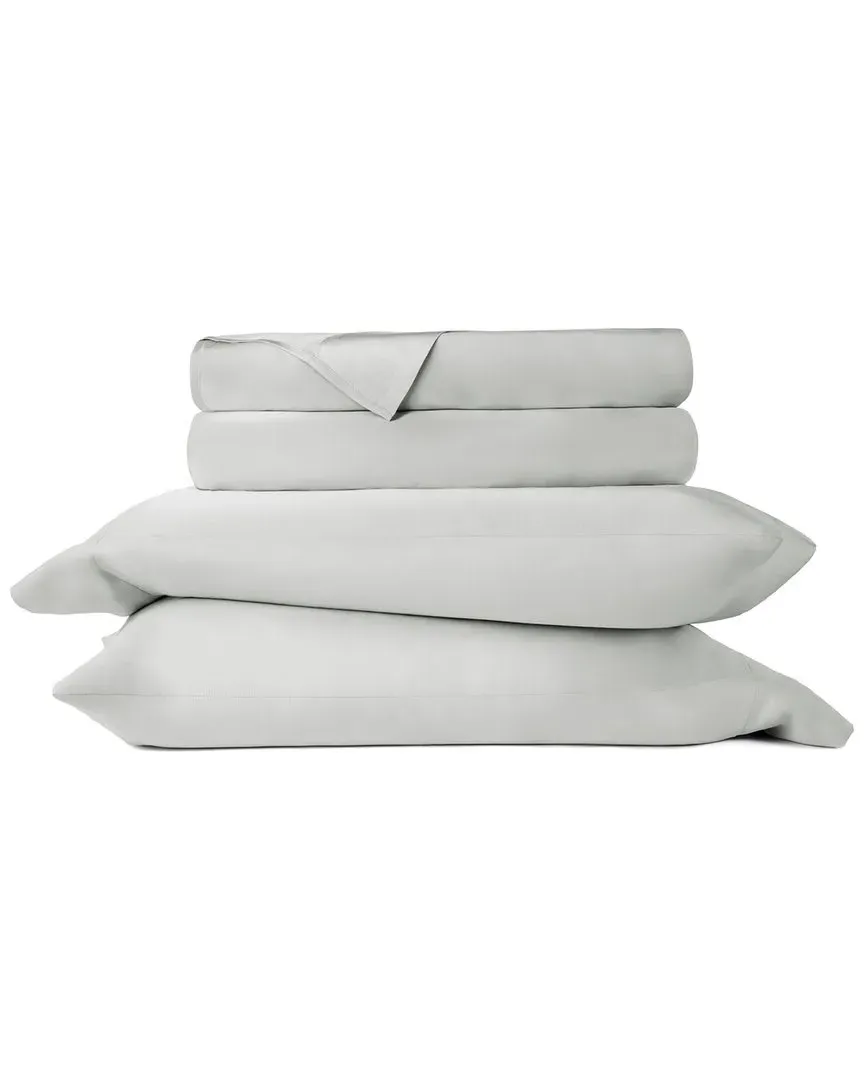 4-Piece Bamboo Bed Sheet Set - Light Grey, Rayon