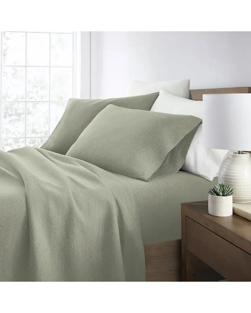 4pc Cotton Jersey Knit Sheet Set - Green