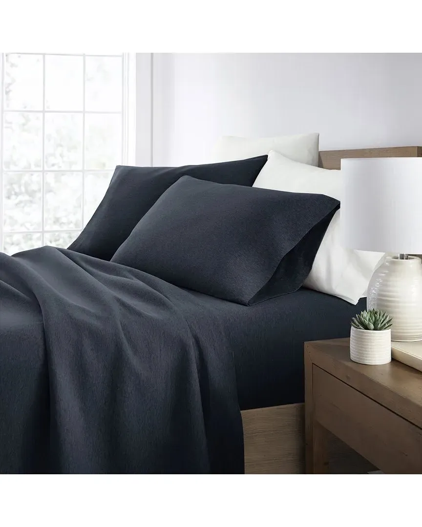 4pc Cotton Jersey Knit Sheet Set - Navy