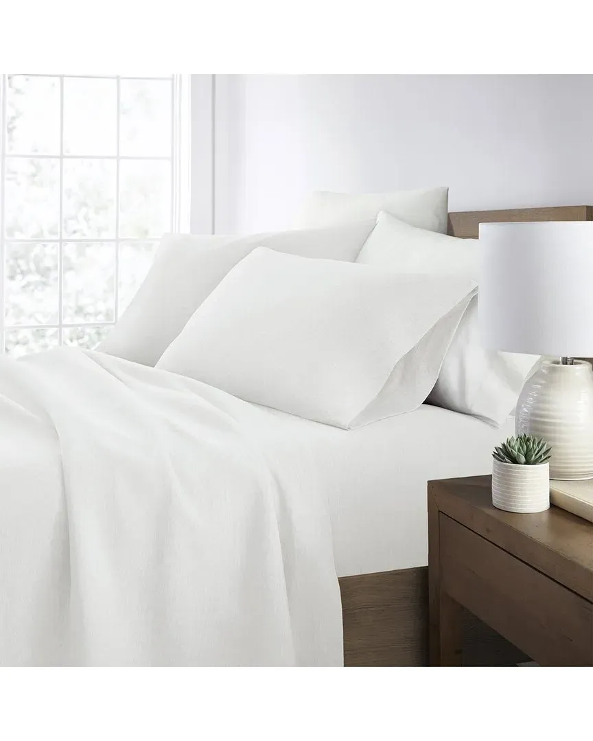 4pc Cotton Jersey Knit Sheet Set - White