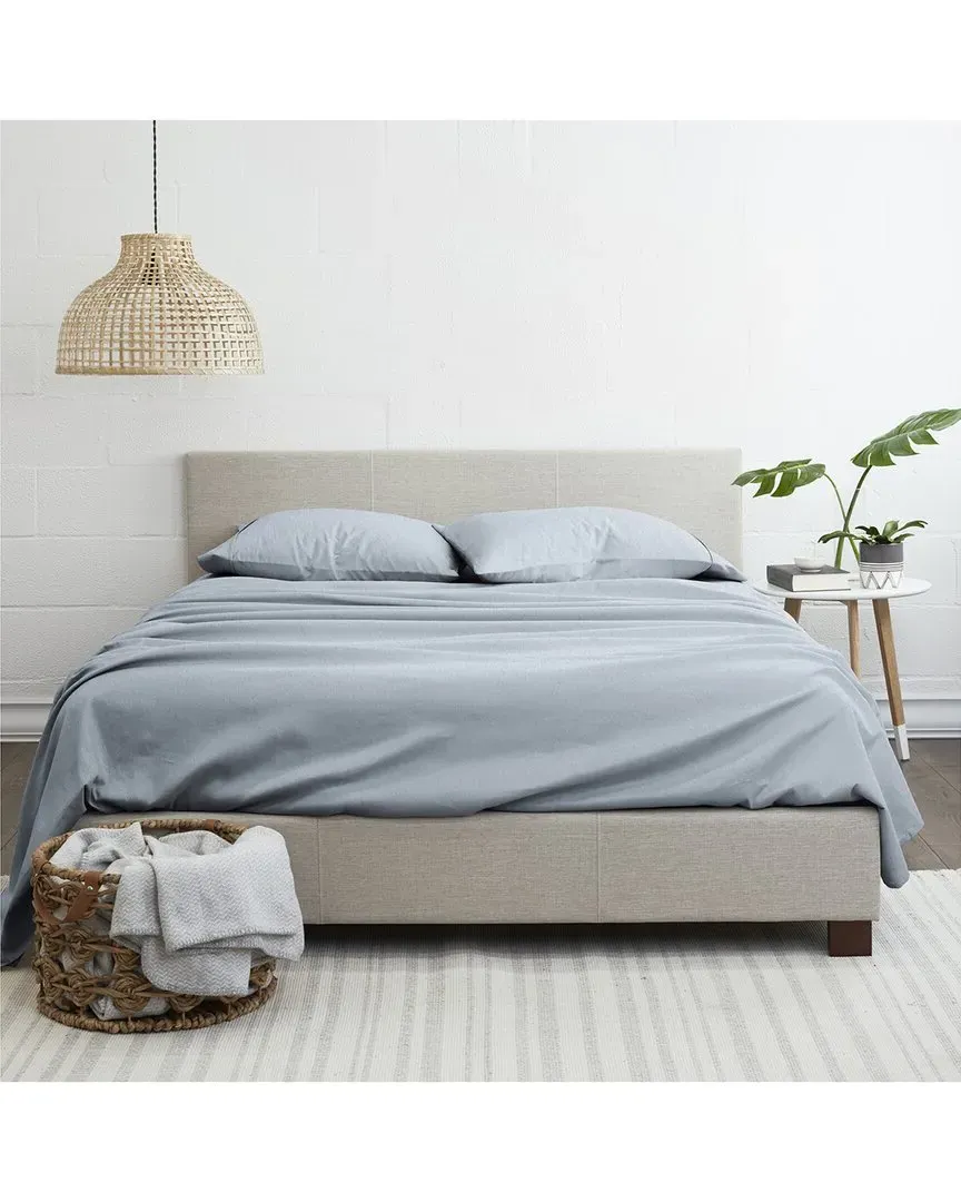 4Pc Ultra Soft Flannel Sheet Set - Navy, Cotton