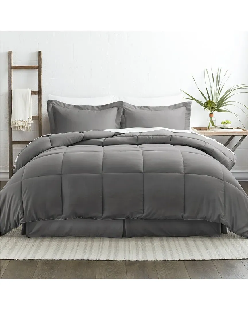 8-Piece Bed in a Bag Set - Grey, Microfiber image
