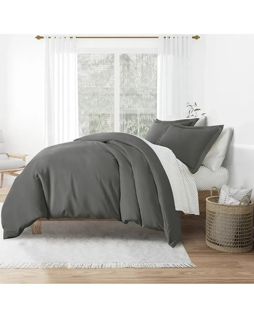 Bedding Bundle Duvet Cover, Comforter & Sheet Set - Gray