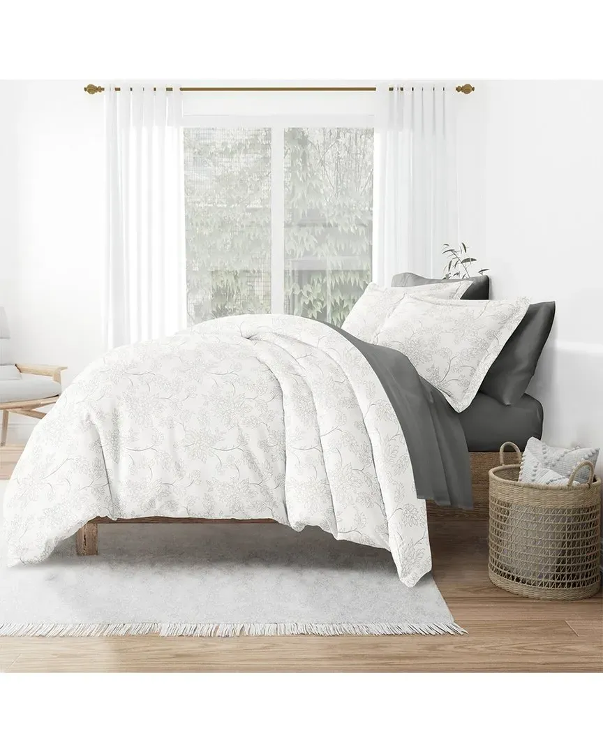 Bedding Bundle Duvet Cover, Comforter & Sheet Set - Gray