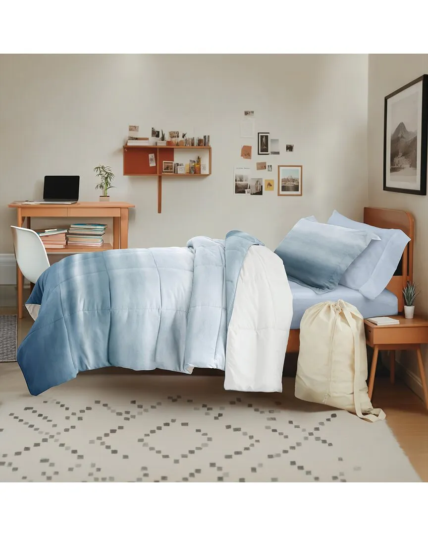 Campus Ready Twin XL Bedding Bundle - Blue, Microfiber image