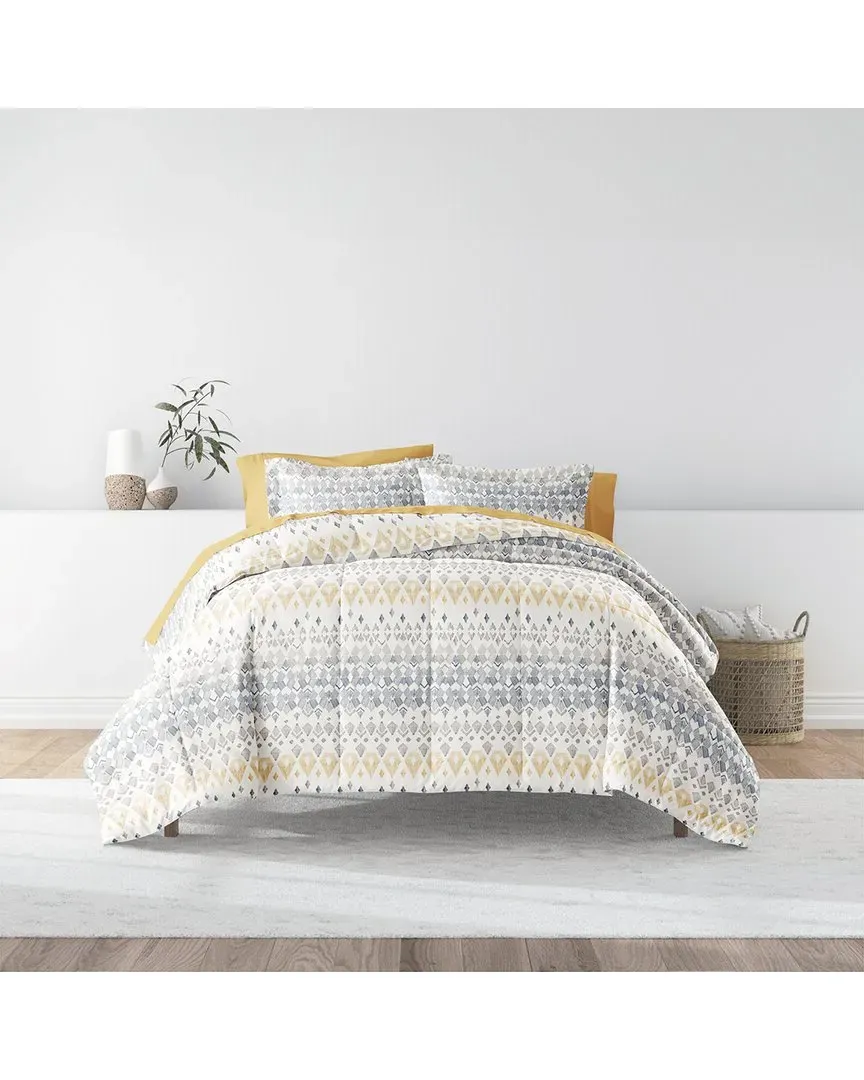 Comforter & Sheet Set - Gray, Microfiber