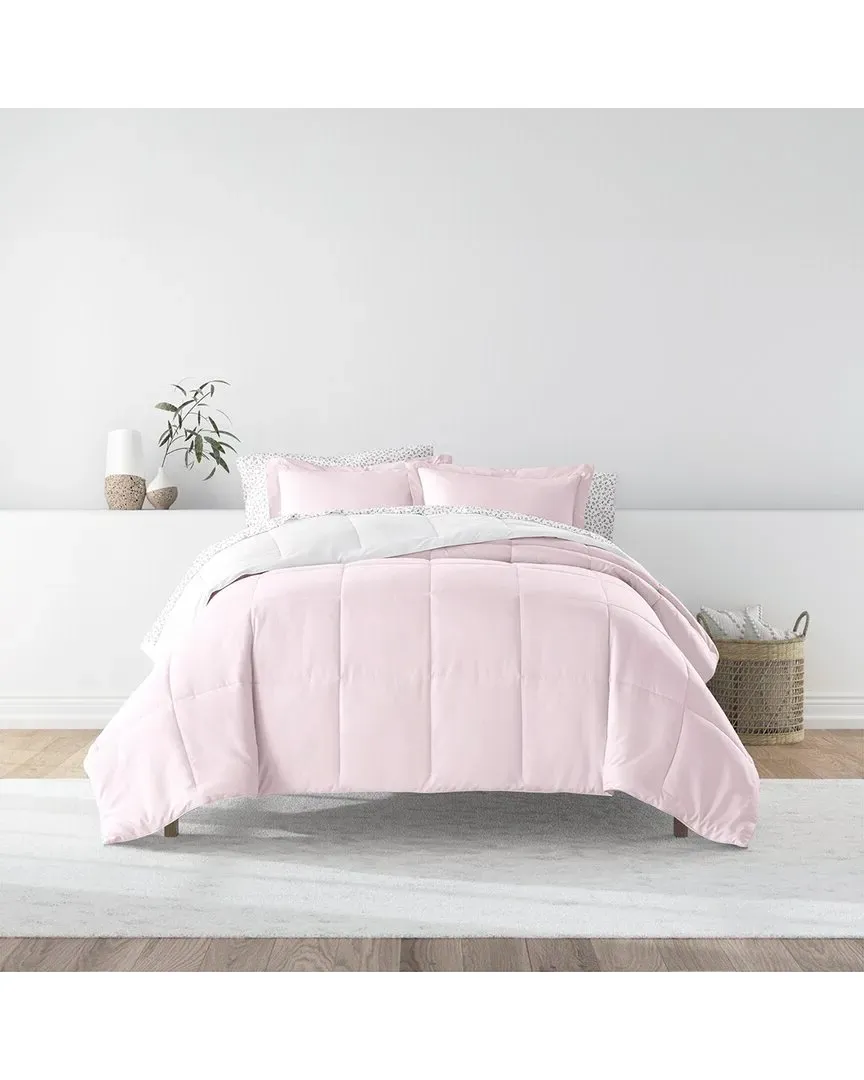 Reversible Comforter & Sheet Set - Pink, Microfiber