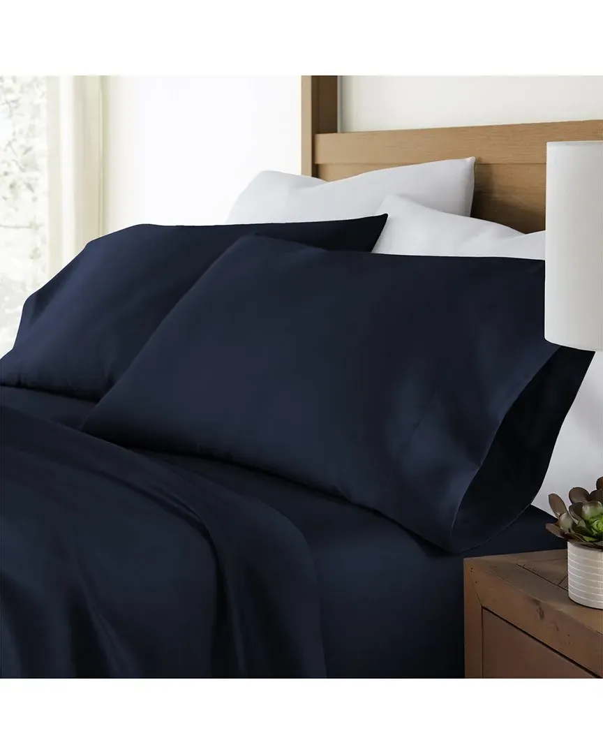 Set of 2 Bamboo Pillowcases - Navy